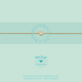 Bracelet Circle zirkon 'Circle of love & happiness'