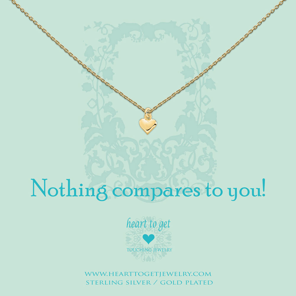 Necklace small heart, "Nothing compares to you!" - Afbeelding 2