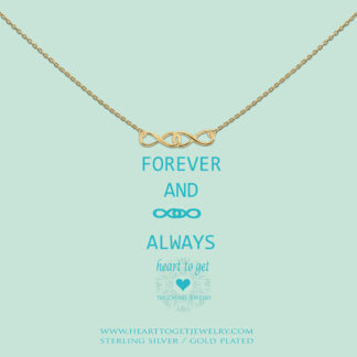 Necklace infinity double, "Forever and always"