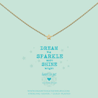 Necklace Star zirkon, 'Dream big, Sparkle more, Shine bright'