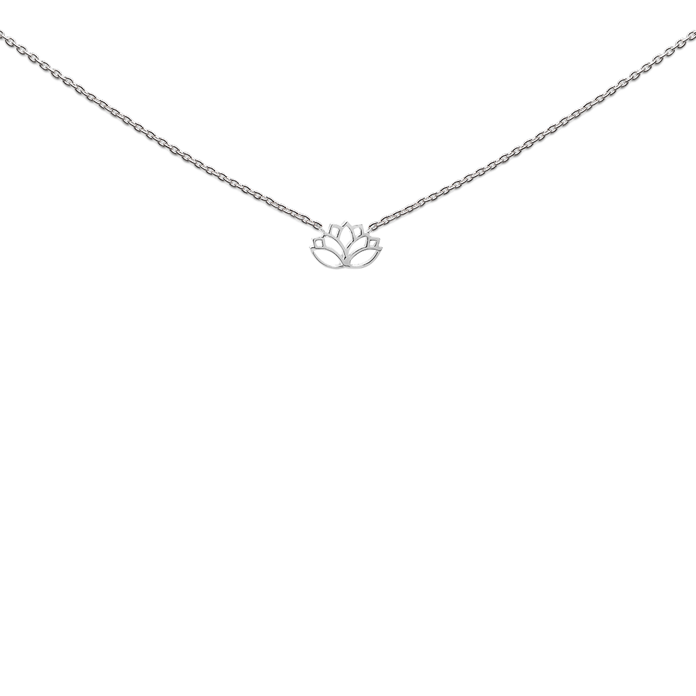 Necklace lotus, "Live life in full bloom" - Afbeelding 3