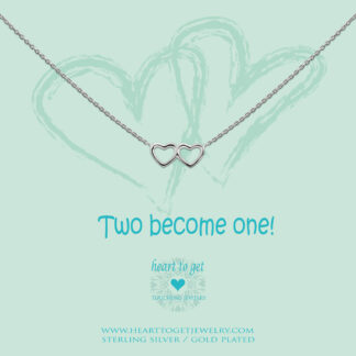 Necklace double hearts