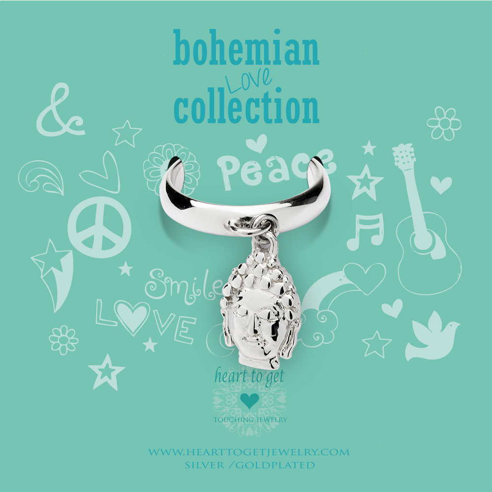 Ring buddha charm