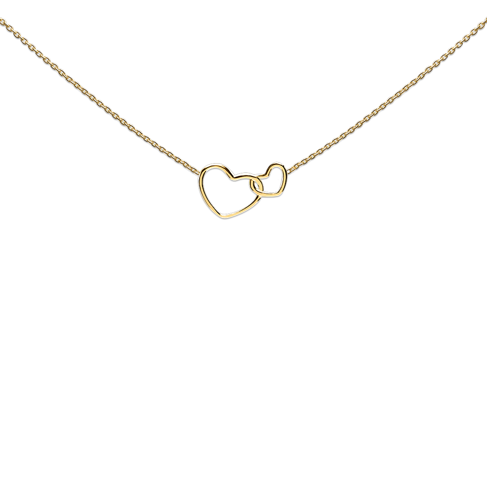 Necklace entwined hearts, "My heart belongs to you" - Afbeelding 3