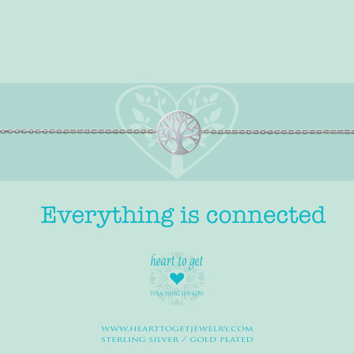 bracelet tree of life, 'Everything is connected', silver, gold plated or rose plated, €39,95-€49,95, Love for Charity collection, Heart to Get Jewelry