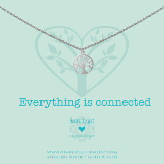 necklace tree of life, 'Everything is connected', silver, gold plated or rose plated, €59,95-€69,95, Love for Charity collection, Heart to Get Jewelry