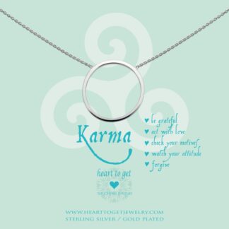 Necklace big karma ring