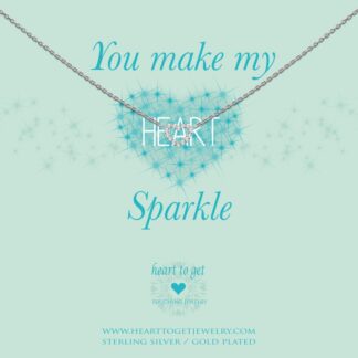Necklace Open Heart zirkon small