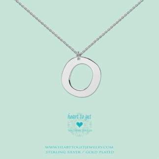 big initial O, silver and gold plated, Big Initial Collection, Heart to Get Jewelry