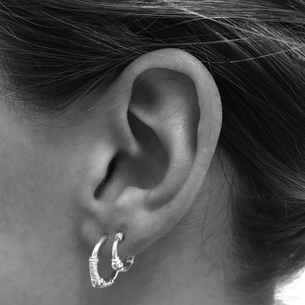 Earstud hoops big ball (15 mm) - Afbeelding 3