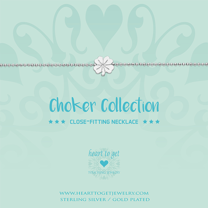 Choker clover ball chain