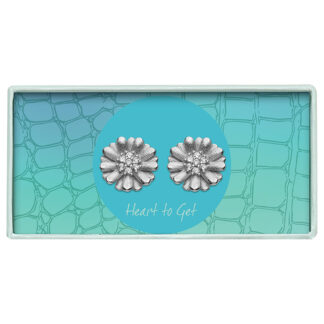 Earstuds sunflowers zirkon