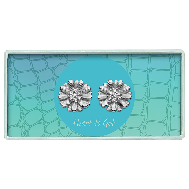 Earstuds sunflowers zirkon