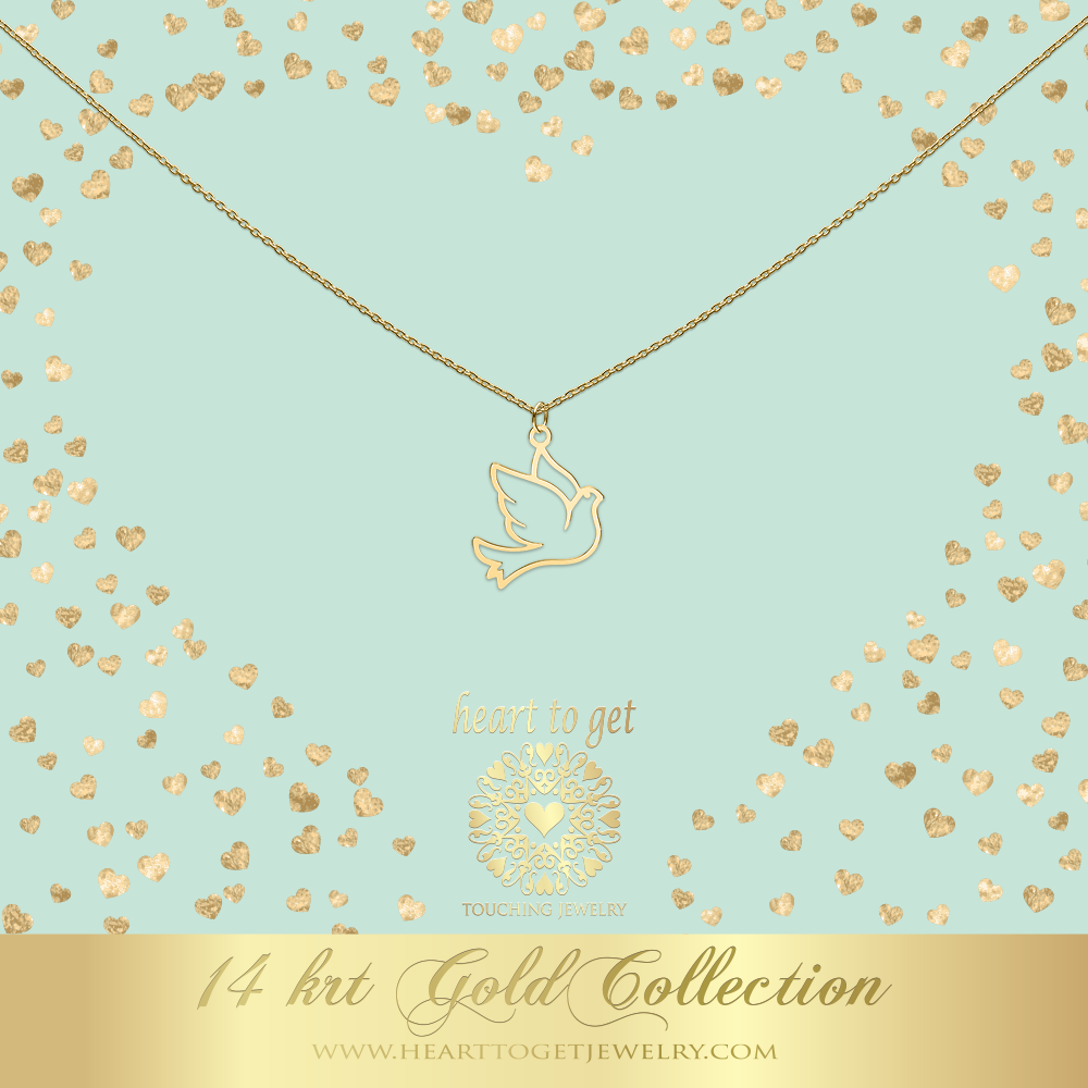 Necklace peace dove