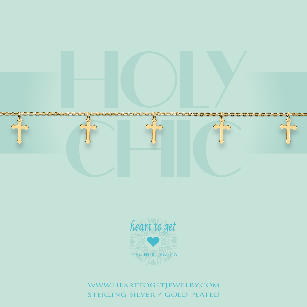 Bracelet crosses, ''Holy chic''