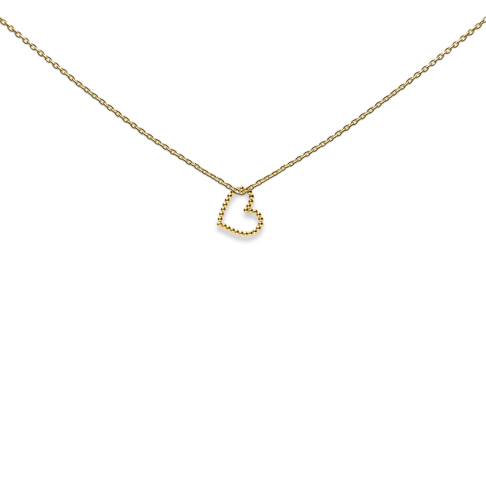 Necklace, with hanging heart dots, lots of love! - Afbeelding 3