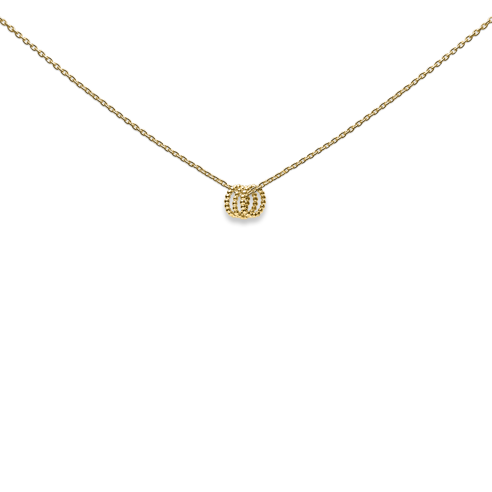 Necklace, with 3 hanging wish dots, close your eyes and make a wish - Afbeelding 3