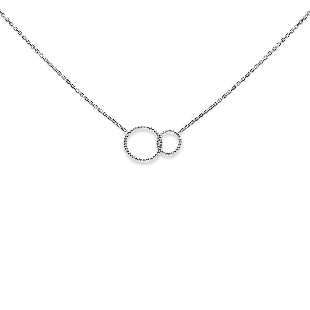 Necklace, double karmaring dots, don't dream your life but live your dreams - Afbeelding 5