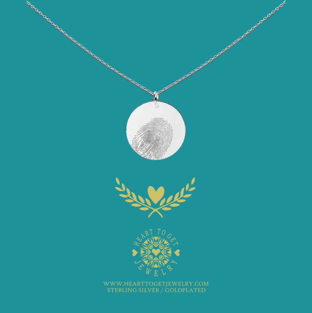 Fingerprint Coin Necklace - Afbeelding 4