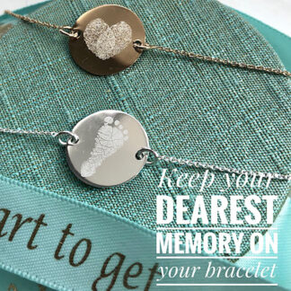 Fingerprint Coin Bracelet
