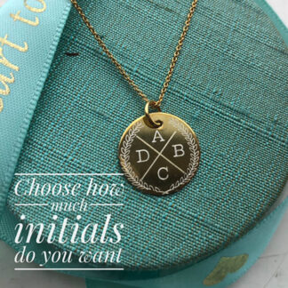 Initial Coin Necklace