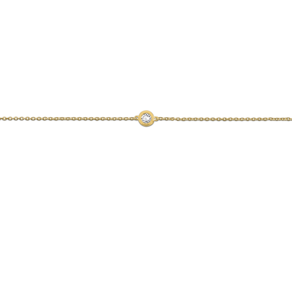 Bracelet Circle zirkon 'Circle of love & happiness' - Afbeelding 3