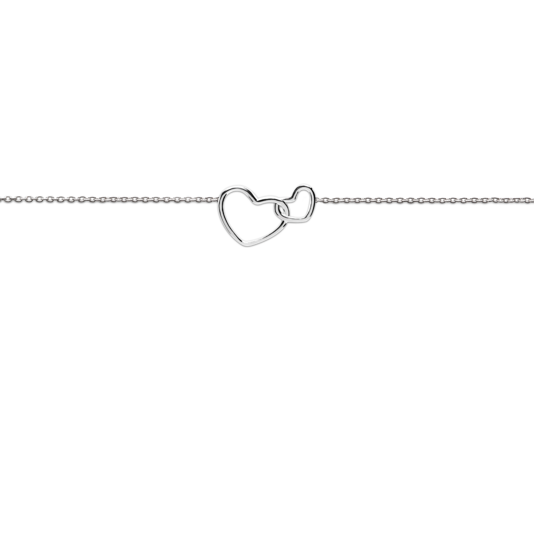 Bracelet entwined hearts, "My heart belongs to you" - Afbeelding 3