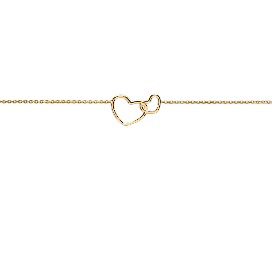 Bracelet entwined hearts, "My heart belongs to you" - Afbeelding 4