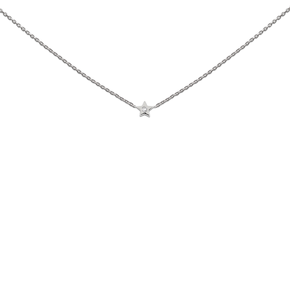 Necklace Star zirkon, 'Dream big, Sparkle more, Shine bright' - Afbeelding 3