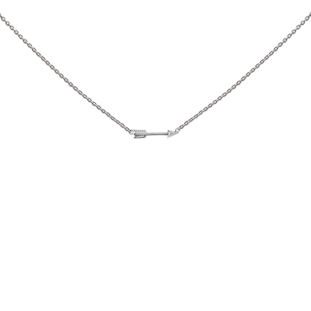 Necklace small arrow, "Go confidently in the direction of your dreams" - Afbeelding 3