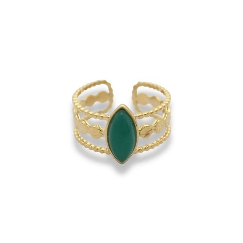 Statement Ring - Statement Ring Adjustable - Brede Statement Ring - Statement Ring Goud