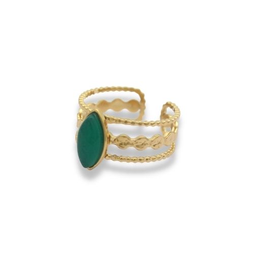 Statement Ring - Statement Ring Adjustable - Brede Statement Ring - Statement Ring Goud