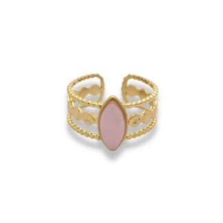 Statement Ring - Statement Ring Adjustable - Brede Statement Ring - Statement Ring Goud