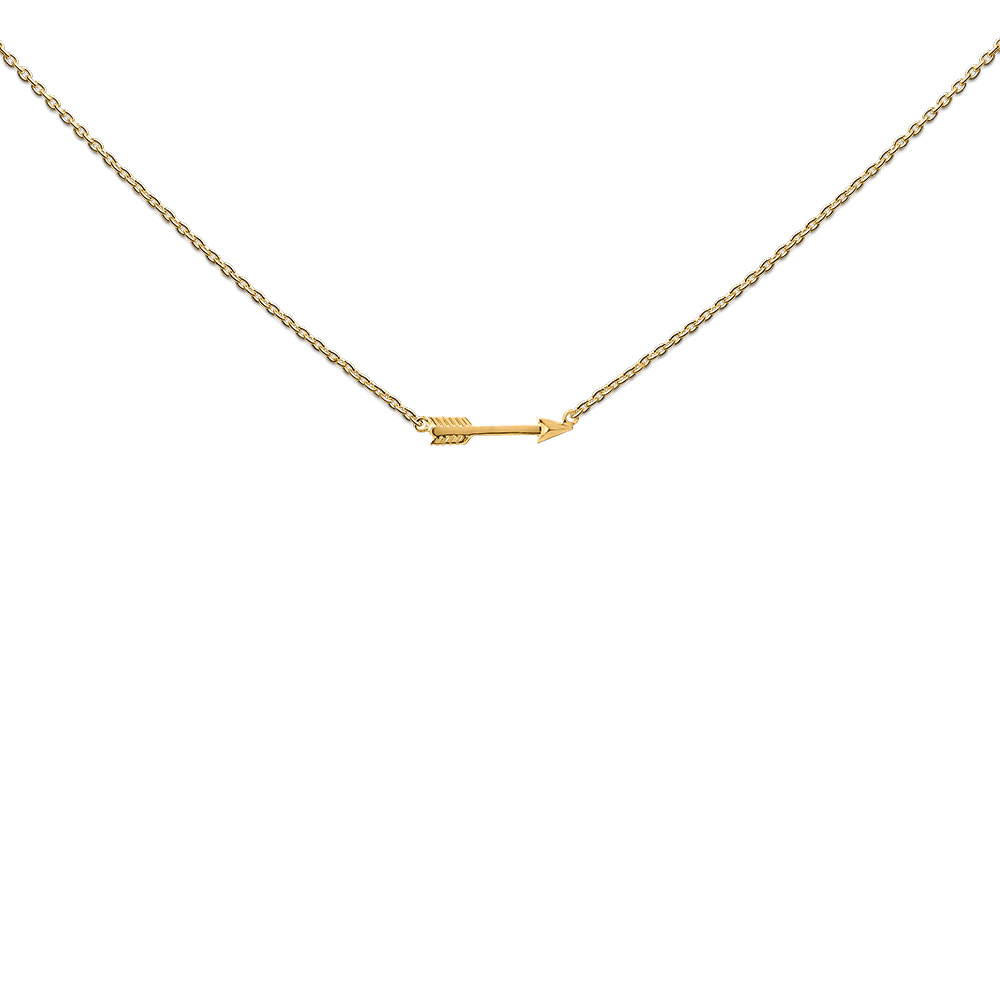 Necklace small arrow, "Go confidently in the direction of your dreams" - Afbeelding 2