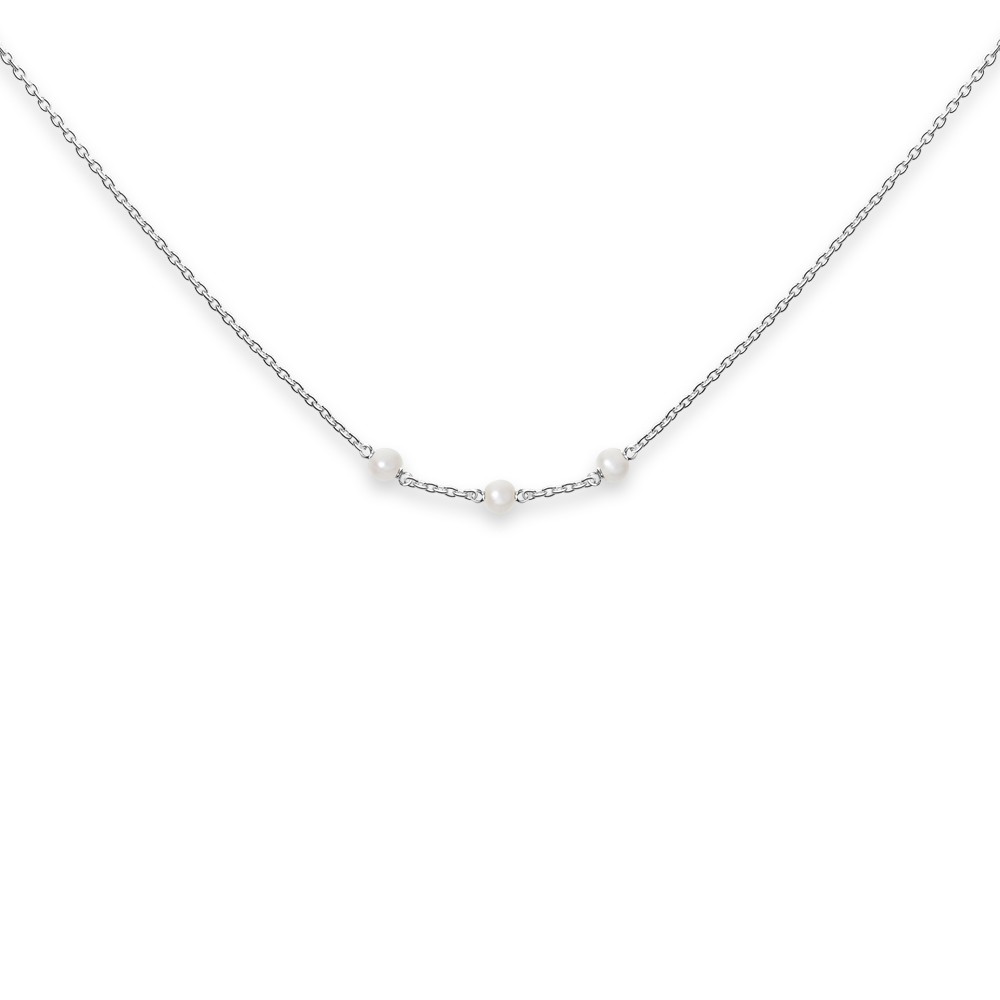 Necklace gemstones in between, Pearl - Afbeelding 3
