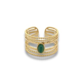 Statement Ring - Wikkel Ring - Statement Ring Adjustable - Brede Statement Ring - Statement Ring Goud
