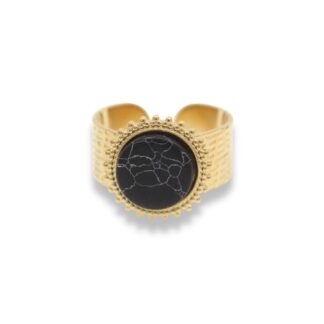 Statement Ring - Grote Steen Ring - Statement Ring Adjustable - Grote Statement Ring - Statement Ring Goud
