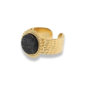 Statement Ring - Grote Steen Ring - Statement Ring Adjustable - Grote Statement Ring - Statement Ring Goud