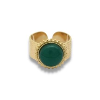 Statement Ring - Grote Steen Ring - Statement Ring Adjustable - Grote Statement Ring - Statement Ring Goud