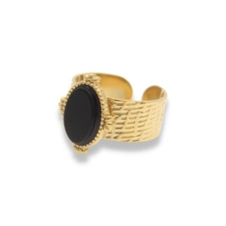 Statement Ring - Grote Steen Ring - Statement Ring Adjustable - Grote Statement Ring - Statement Ring Goud