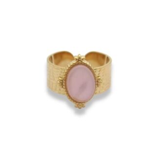 Statement Ring - Grote Steen Ring - Statement Ring Adjustable - Grote Statement Ring - Statement Ring Goud