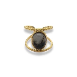 Statement Ring - Grote Steen Ring - Statement Ring Adjustable - Grote Statement Ring - Statement Ring Goud