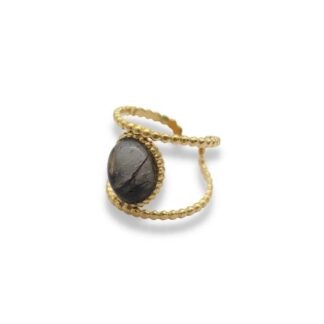 Statement Ring - Grote Steen Ring - Statement Ring Adjustable - Grote Statement Ring - Statement Ring Goud