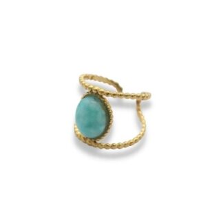 Statement Ring - Grote Steen Ring - Statement Ring Adjustable - Grote Statement Ring - Statement Ring Goud