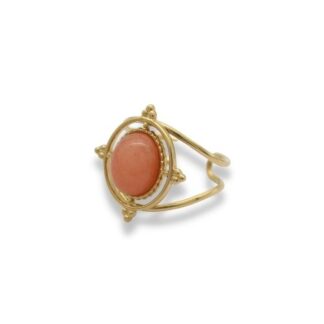 Statement Ring - Grote Steen Ring - Statement Ring Adjustable - Grote Statement Ring - Statement Ring Goud