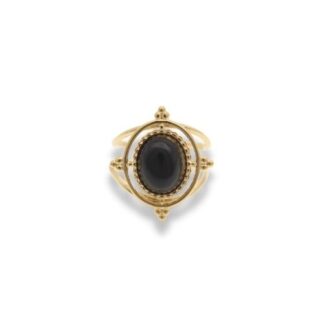Statement Ring - Grote Steen Ring - Statement Ring Adjustable - Grote Statement Ring - Statement Ring Goud