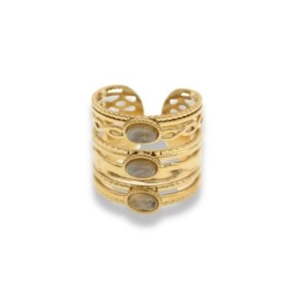 Statement Ring - Wikkel Ring - Statement Ring Adjustable - Brede Statement Ring - Statement Ring Goud