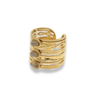 Statement Ring - Wikkel Ring - Statement Ring Adjustable - Brede Statement Ring - Statement Ring Goud