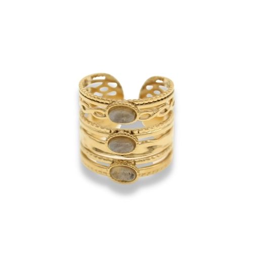 Statement Ring - Wikkel Ring - Statement Ring Adjustable - Brede Statement Ring - Statement Ring Goud