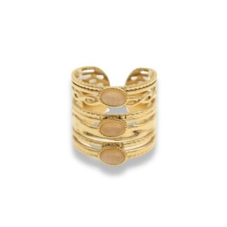 Statement Ring - Wikkel Ring - Statement Ring Adjustable - Brede Statement Ring - Statement Ring Goud